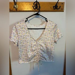 Women’s Ruffle Tie Crop Top